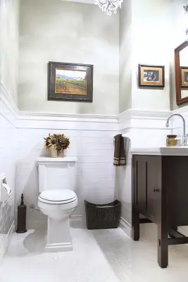 Classic Powder Room — Home Renovation & Remodeling Services project by Price & Vaughn Company