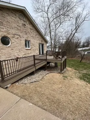 Deck Installation with Composite Materials by IMG Construction Services