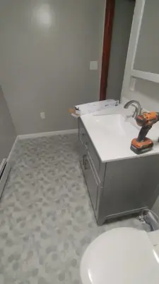 Restroom renovation/refresh — Home Renovation & Remodeling Services project by B.B KP Construction LLC