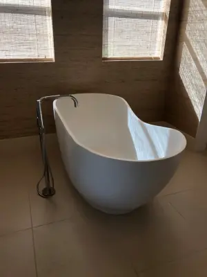 Freestanding bathtub by Simply Construction