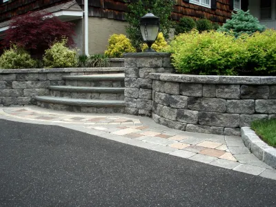 Autumn Leaf Landscape Design - Retaining Wall Construction in Huntington, NY