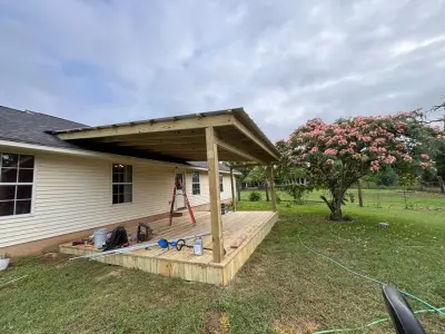 Decking with pressure-treated pine — Home Renovation & Remodeling Services project by ATX Outdoor Construction LLC