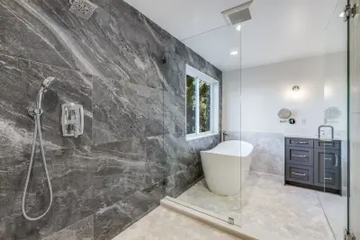 Bellevue WA Primary Bathroom Remodel — Home Renovation & Remodeling Services project by Level Up Construction & Remodeling