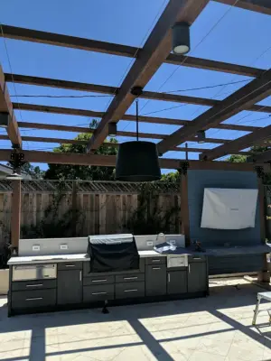Contemporary Pergola Outdoor Experience — Home Renovation & Remodeling Services project by Merrick Construction & Design