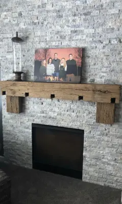 Repurposed Mantel — Home Renovation & Remodeling Services project by Lank Construction