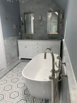 Nenaber's - Primary Bathroom — Home Renovation & Remodeling Services project by Kucera Construction