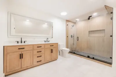 Longbow main bathroom expansion — Home Renovation & Remodeling Services project by Fit Build Construction