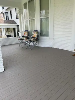 Azek Tongue and Groove Decking for New Porch — Home Renovation & Remodeling Services project by Lank Construction