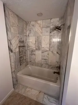 Camby Compact Bathroom Renovation — Home Renovation & Remodeling Services project by Homanvestments LLC & Extreme Custom Construction