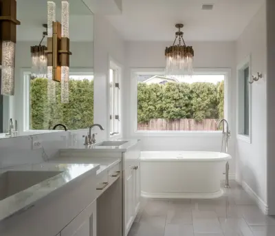 Innsbrook Primary Bathroom by Woodwright Custom Builders LLC