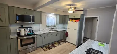 Contemporary Farmhouse Kitchen Renovation in Akron, OH — Home Renovation & Remodeling Services project by Butler Building & Restoration LLC