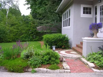 Brick & Stone Entrance — Landscape Design project by Avant Gardening & Landscaping Inc
