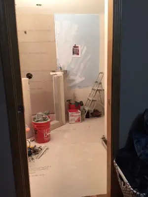 Transforming Master Bedroom Closet into Master Bathroom — Home Renovation & Remodeling Services project by Edstrom Construction