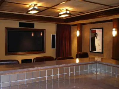 Media Space — Home Renovation & Remodeling Services project by Fitzgerald Construction