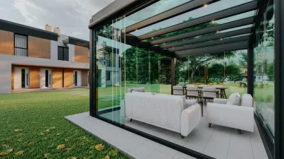 Awning for patio - Landscape Design in Houston, TX