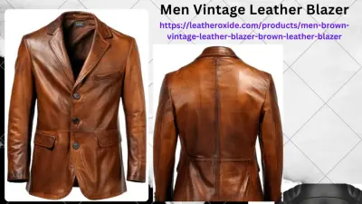 Classic Leather Blazer for Men — Home Renovation & Remodeling Services project by Leatheroxide