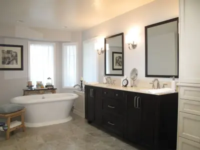 Contemporary Bathroom with Classic Touch — Home Renovation & Remodeling Services project by Matt White, Neil Kelly Company