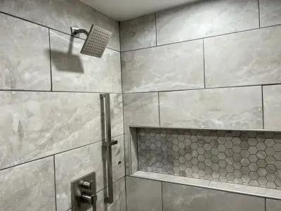 Contemporary Luxury Master Bathroom — Home Renovation & Remodeling Services project by XP Construction