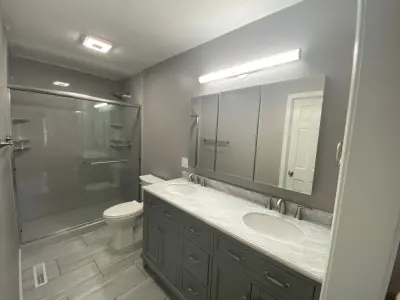 Contemporary Master Bathroom Renovation — Home Renovation & Remodeling Services project by XP Construction