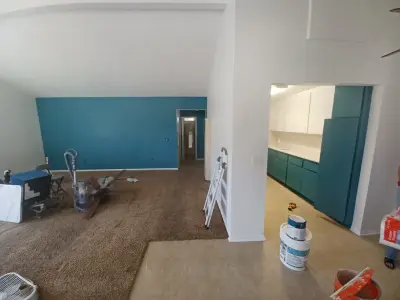 indoor painting — Home Renovation & Remodeling Services project by Rigos Painting Services