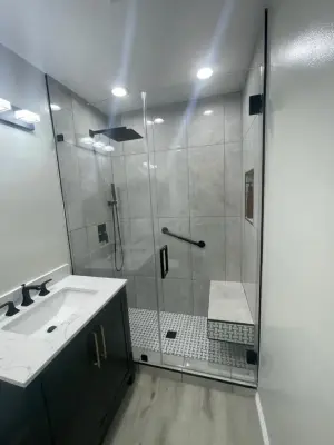 bathroom makeover transformation — Home Renovation & Remodeling Services project by US LA Home Remodeling Inc.