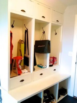 Mudroom Custom Storage Solutions — Home Renovation & Remodeling Services project by Three Four Builders