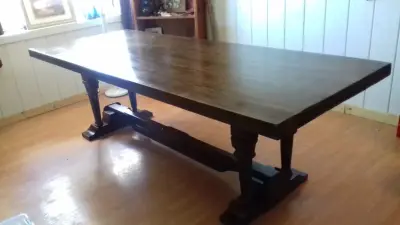 Bespoke Wagon Axle Dining Table — Home Renovation & Remodeling Services project by SLC Woodworking