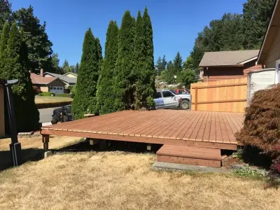 Olympia WA Deck and Fence — Home Renovation & Remodeling Services project by Total Construction Consultants