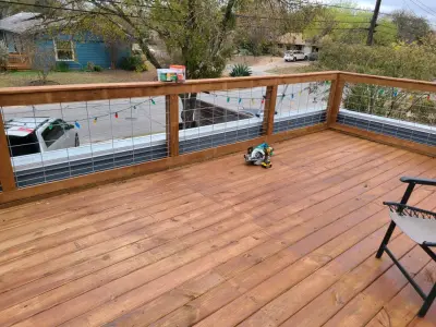Garage Deck and Railing — Home Renovation & Remodeling Services project by King Construction