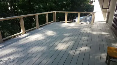 Deck Renovation with Glass Railing by Crippen Woodworks