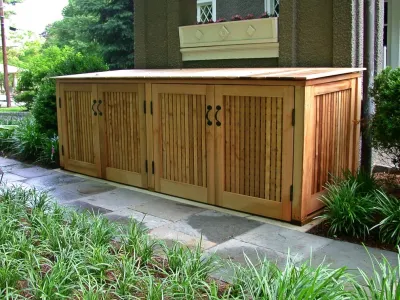 Garbage Enclosure — Landscape Design project by Back To Nature Home & Garden
