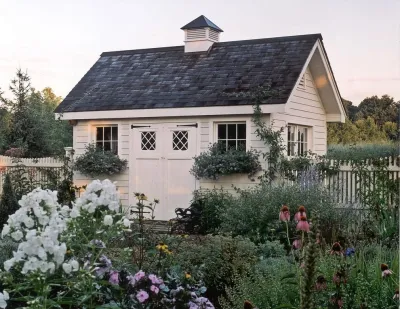 Reclaimed Materials for a New Potting Shed — Landscape Design project by Back To Nature Home & Garden