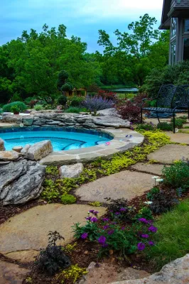 Glenpool Residence Outdoor Living — Landscape Design project by StudioScape, PLLC
