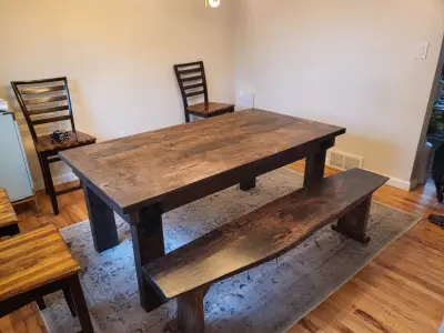 Dining Table — Home Renovation & Remodeling Services project by N. Alan Stauber DBA Quality Carpentry