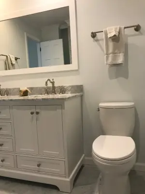 Urban Primary Bathroom — Home Renovation & Remodeling Services project by CAVA Custom Build