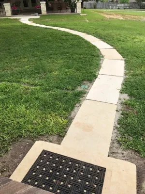 Limestone Pathway — Landscape Design project by Sunrise Landscapes