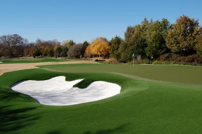 Backyard Putting Greens / Golf — Landscape Design project by SYNLawn Oklahoma