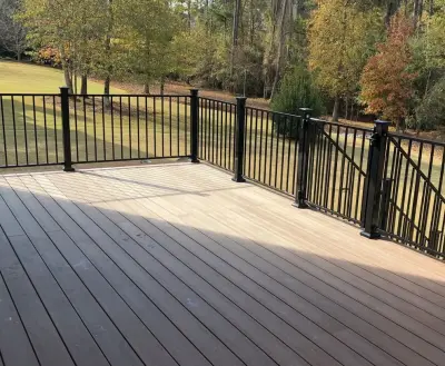 Raised Deck with Vertical Cable Railing — Home Renovation & Remodeling Services project by Crippen Woodworks