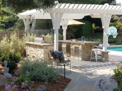 Outdoor Kitchen — Landscape Design project by T.H.Norton Landscape Architecture, Inc.