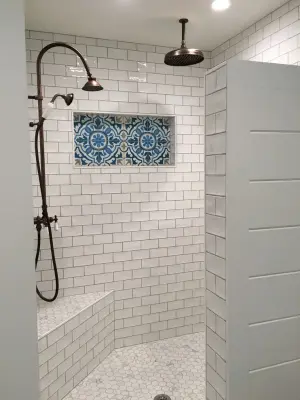 Elk River bathroom suite — Home Renovation & Remodeling Services project by Black Dog Building