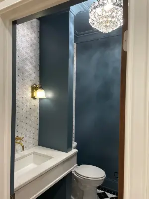 Sophisticated Bathroom Renovation — Home Renovation & Remodeling Services project by Mather Construction LLC
