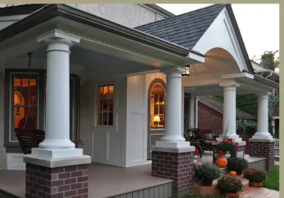 Entryway to the Front Porch — Home Renovation & Remodeling Services project by Sylvestre Remodeling & Design