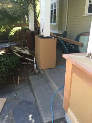 Pillar Reconstruction for Entryway — Home Renovation & Remodeling Services project by DH Land Pros