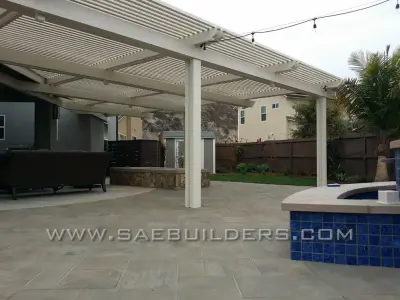 Etchison Tailored Alumawood Patio Awning — Home Renovation & Remodeling Services project by SAE Builders