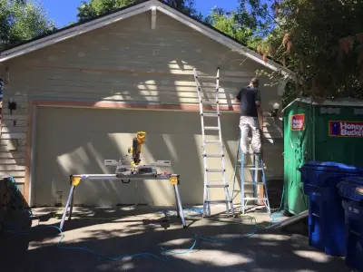 Garage Exterior Renovation — Home Renovation & Remodeling Services project by DH Land Pros