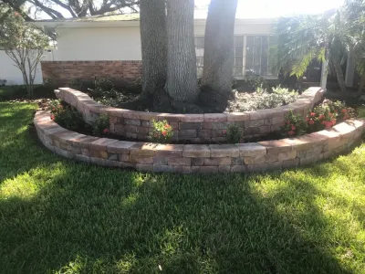 Dunedin Paver Wall Project — Landscape Design project by Terranova Landscapes & Designs Inc.