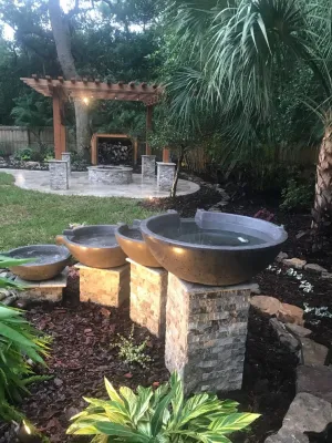 Palm Harbor, Florida backyard transformation. by Terranova Landscapes & Designs Inc.