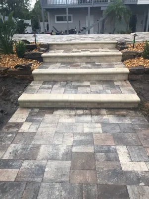 Pool Renovation, Patio, Driveway and Fire pit by Terranova Landscapes & Designs Inc.