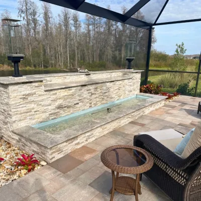 Water + Fire Fall — Landscape Design project by Terranova Landscapes & Designs Inc. in Land O' Lakes