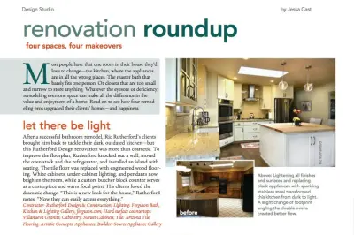 Culinary Spaces — Home Renovation & Remodeling Services project by Rutherford Design & Construction, LLC